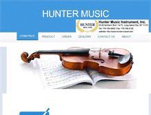 Tablet Screenshot of huntermusical.com